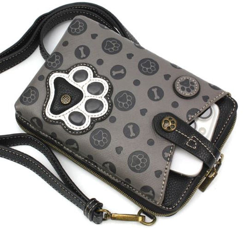 Snap Crossbody - Paw Print Chala Handbags