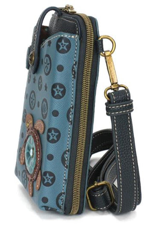 Snap Crossbody - Turtle - blue Chala Handbags