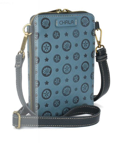 Snap Crossbody - Turtle - blue Chala Handbags