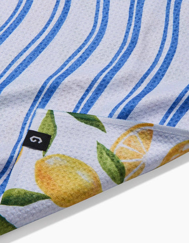 Lemon Bliss Double Sided Tea Towel Geometry