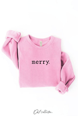 MERRY. Graphic Sweatshirt  : DARK H.SAGE / L OAT COLLECTIVE