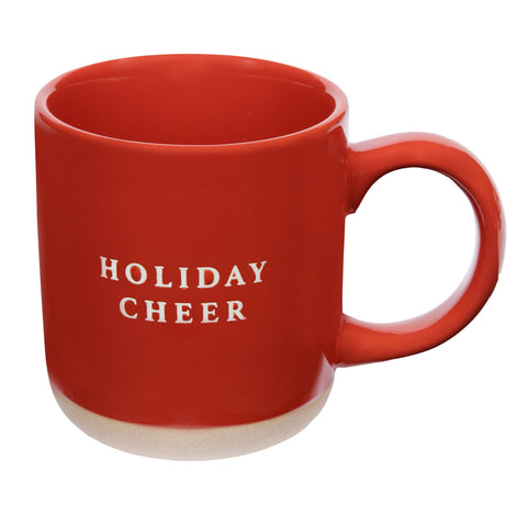 Holiday Cheer Stoneware Coffee Mug - Christmas Decor Sweet Water Decor
