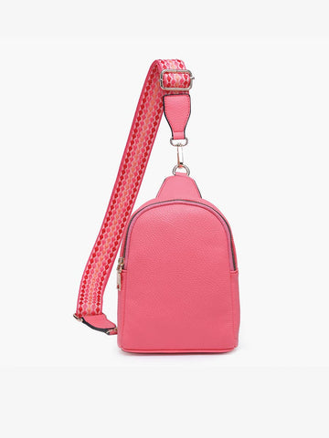 M2436 Ellen Sling Bag w/ Removable Guitar Strap: Black Jen & Co.