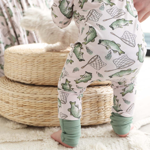 Bass Buddies Convertible Zip Romper: 0-3 months Caden Lane