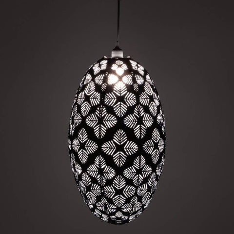 Stella Nova Outdoor Pendent Light- Geo Palm 22" Midnight Allsop Home & Garden