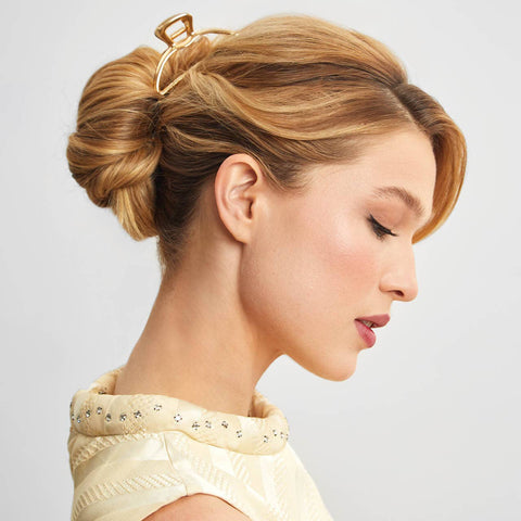 Open Shape Claw Clip - Gold KITSCH
