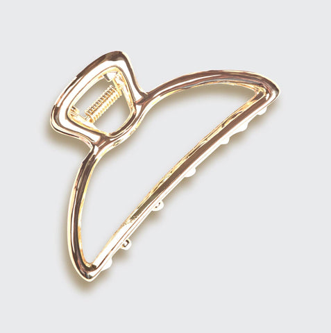 Open Shape Claw Clip - Gold KITSCH