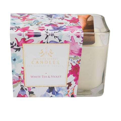 White Tea & Violet Lotion Candle Creative Energy Candles