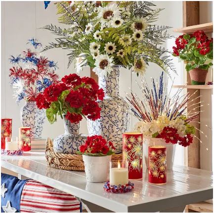 8" Lighted Firework Lanterns RAZ Imports