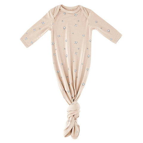 Pink Cotton Blossom Knotted Gown 0-3 mo Stephan Baby by Creative Brands
