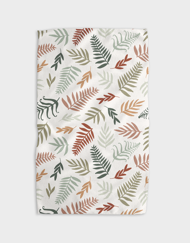 Forest Floor Ferns Kitchen Tea Towel Geometry