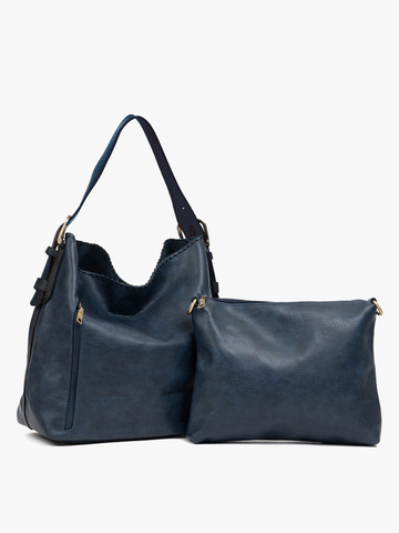 M1816A Alexa 2-in-1 Hobo Bag w/Dual Zip Compartments: Leopard-Mustard Jen & Co.