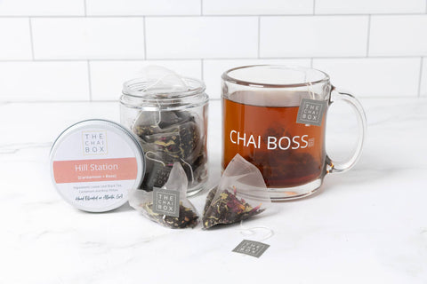 Hill Station- 12 Tea Sachets- Cardamom and Rose The Chai Box