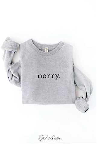 MERRY. Graphic Sweatshirt  : DARK H.SAGE / XL OAT COLLECTIVE