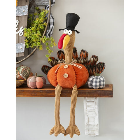 Plush Turkey Table Décor Evergreen Enterprises