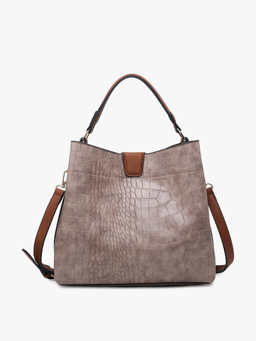 M1951 Tati Monogrammable Satchel w/ Shoulder Strap: Brown Jen & Co.
