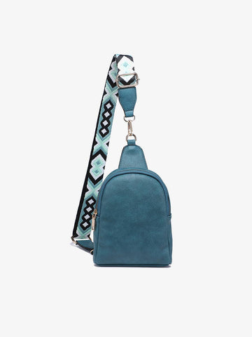 M2436 Ellen Sling Bag w/ Removable Guitar Strap: Brown Jen & Co.