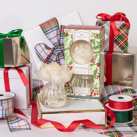 Merry Memories Flower Diffuser Holiday Gift 4 Pack Greenleaf Gifts