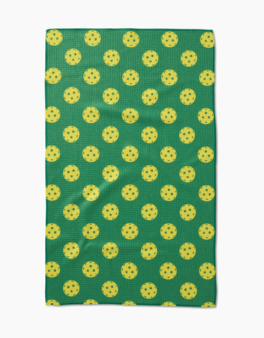 Pickleball Tea Towel Geometry