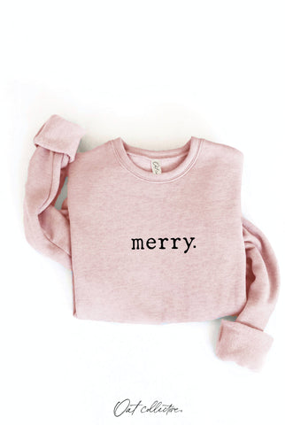 MERRY. Graphic Sweatshirt  : DARK H.SAGE / XL OAT COLLECTIVE