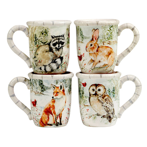 Winter's Walk Christmas Mug 16 oz. asst. Certified International