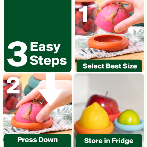 Reusable Silicone Food Savers – Terra Cotta (Set of 5) Food Huggers