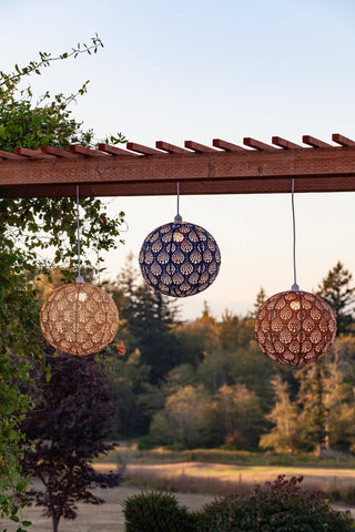 Stella Nova Outdoor Pendent Light - Dewdrop 18" Copper Allsop Home & Garden