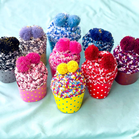 Cozy Cupcake Socks | 9 Colors: Confetti (Plain) Daisy Dunes