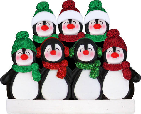 Penguin Family: 5 Ornament Central