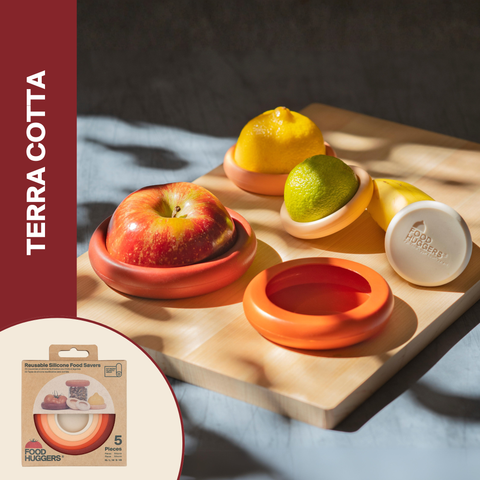 Reusable Silicone Food Savers – Terra Cotta (Set of 5) Food Huggers