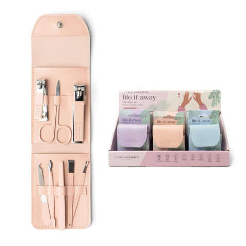 Lemon Lavender File It Away Nail Care Kit DM Merchandising