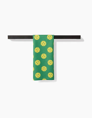 Pickleball Tea Towel Geometry