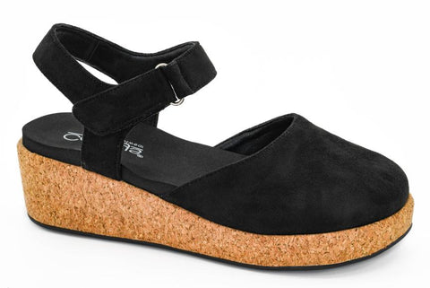 ALL IN - Black Faux Suede Corkys Footwear, Inc.