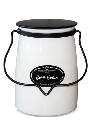 Butter Jar 22 oz: Barn Dance Milkhouse Candle Co