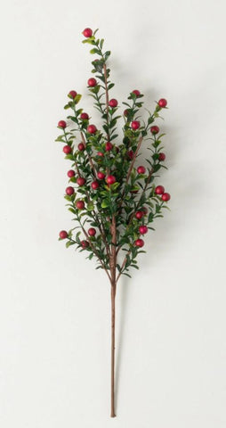 BOXWOOD BERRY SPRAY 5"Lx3.5"Wx20"H GR RE PK12 Sullivan, Inc