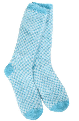 Blue Check - WSFECRW Crescent Sock Company