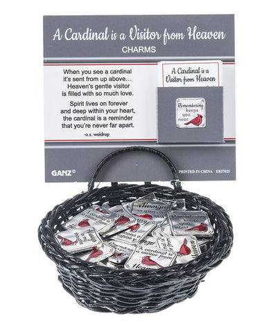 A Cardinal is a Visitor from Heaven Charms Ganz