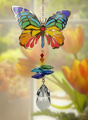 CRYSTAL WONDERS - BUTTERFLY Woodstock Chimes