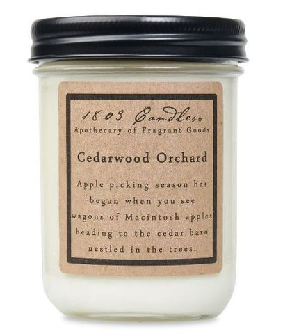 Cedarwood Orchard-14oz Jar Candle 1803 Candles