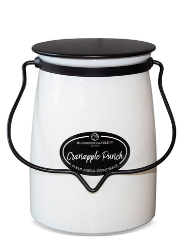 Butter Jar 22 oz: Cranapple Punch Milkhouse Candle Co