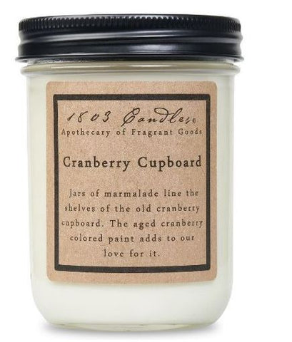 Cranberry Cupboard-14oz Jar Candle 1803 Candles