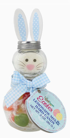 Easter Mini Bunny Jars Lemonade & Candy Set TooGoodGourmet