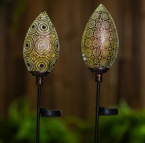 VivaStyle Bronze Solar Garden Stake Evergreen Enterprises