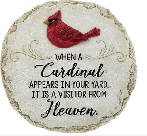 Stepping Stone - When a cardinal appears in your yard, it is a visitor from.. It is a visitor from.. (was ER57026) Ganz