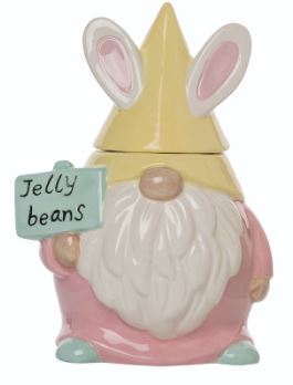 Dol Easter Gnome Mini Candy Jar 3 Asst Transpac