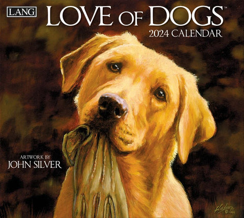 LOVE OF DOGS 2024 WALL CALENDAR Lang Companies, Inc