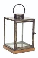 Lanterns Metal/Glass/Wood Melrose