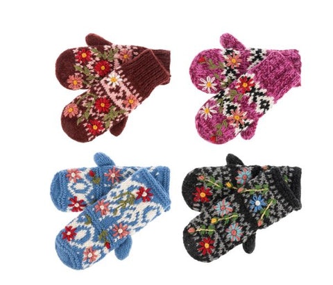 WOOL KNIT MITTEN Ganz