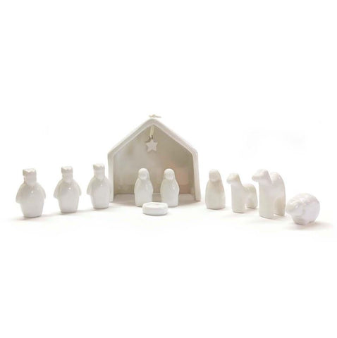 11 PC Miniature Nativity Set Two's Company