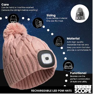 Night Scope Nova Pom Hat PNK DM Merchandising